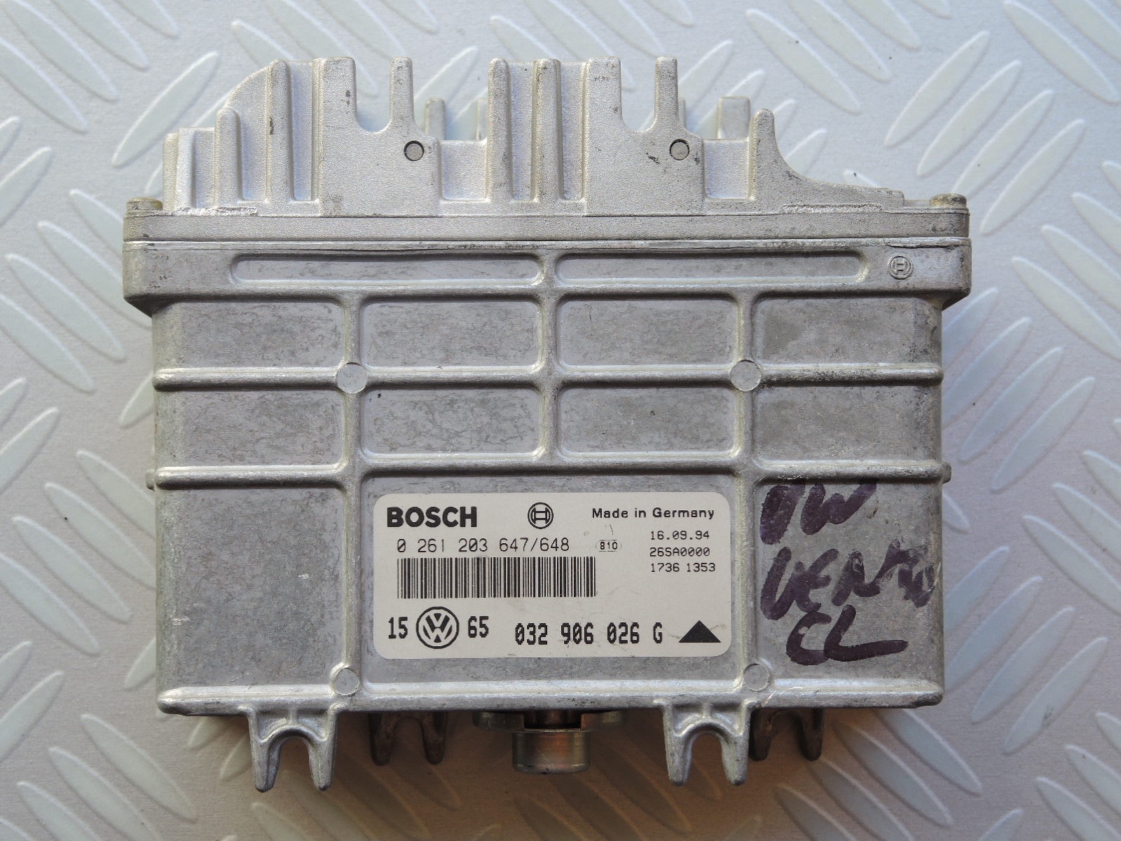 0261203647, ECU VW Golf 3 1.6, MA 1.2.3