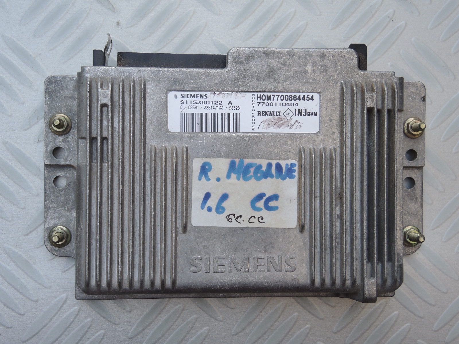 S115300122A, ECU Renault Megane/Clio 1.6i, Fenix 5