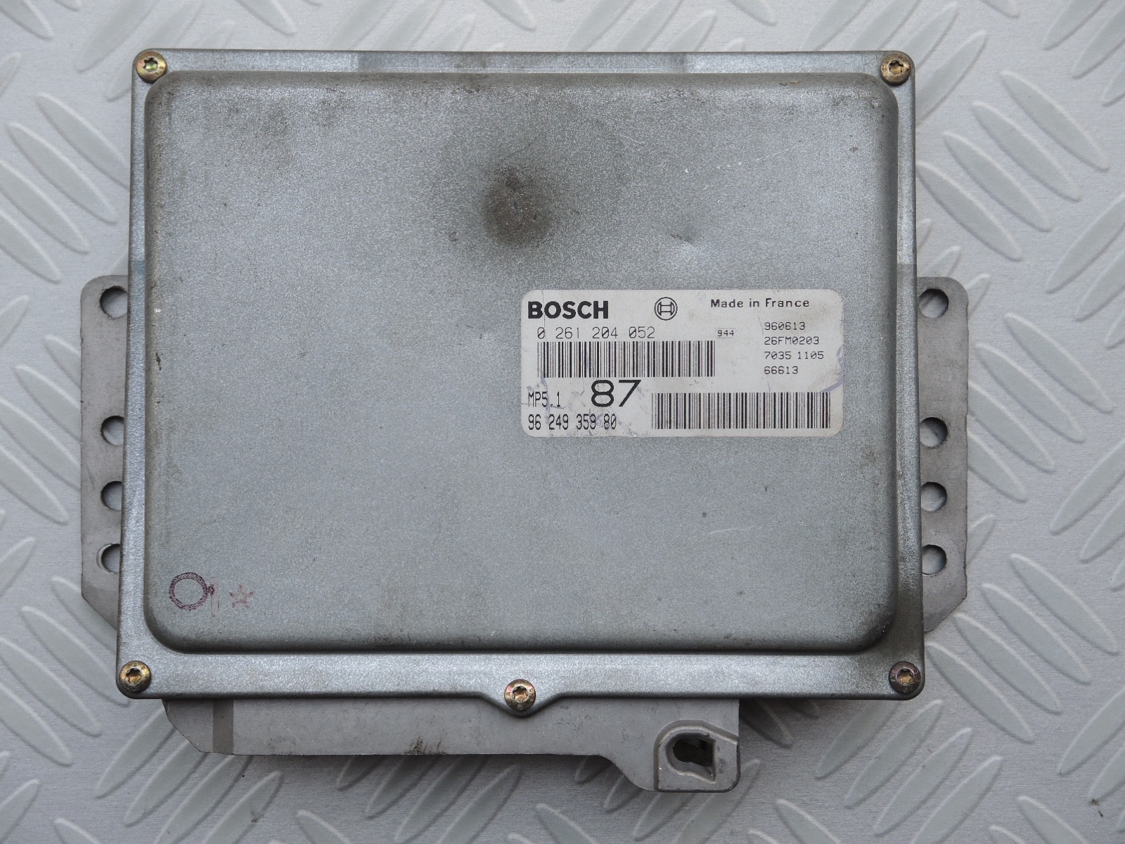 0261204052, ECU Citroën Saxo, MP5.1 87