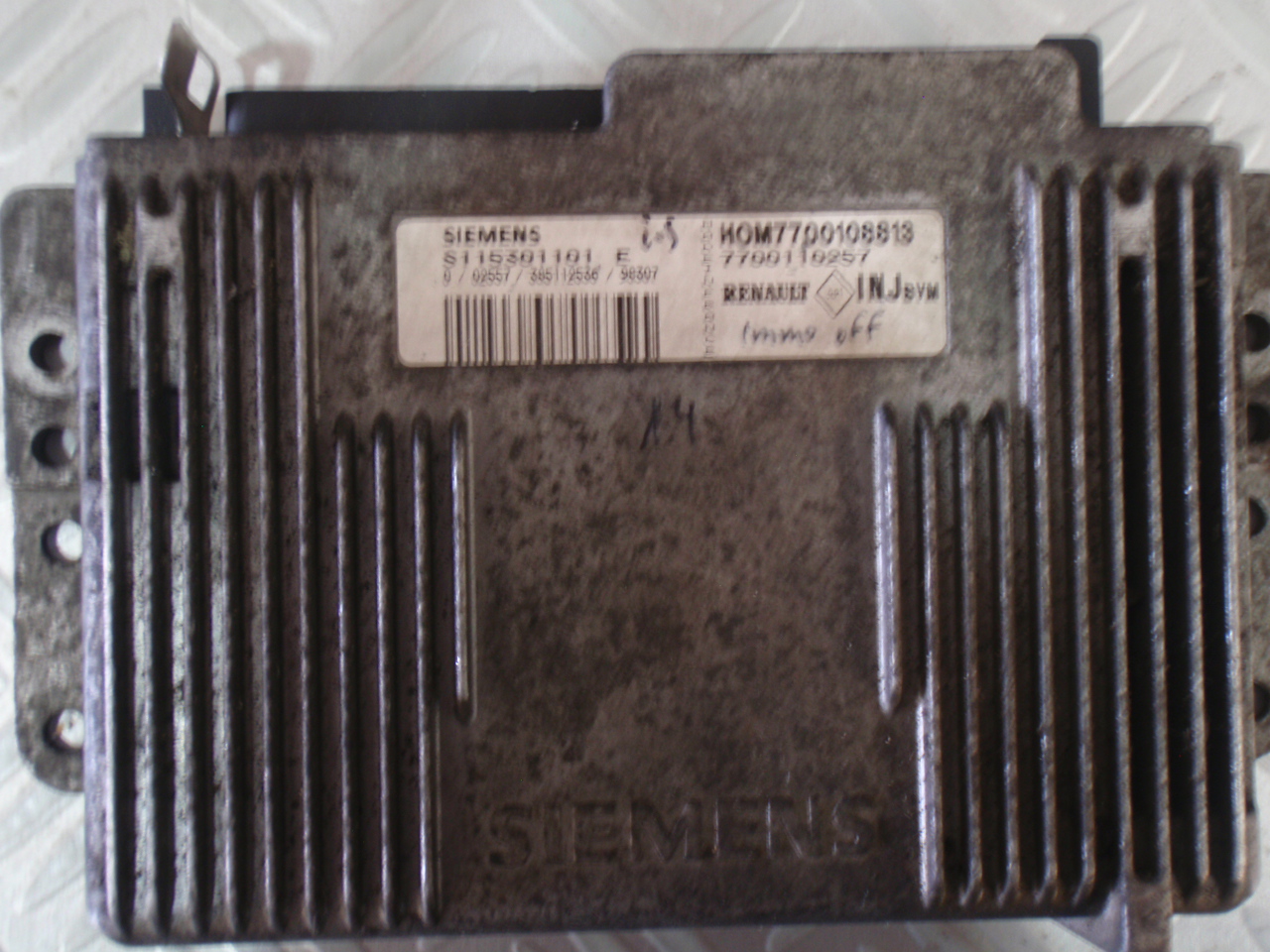 S115301101E, ECU Renault Kangoo 1.4g, Siemens Fenix 5 Immo off