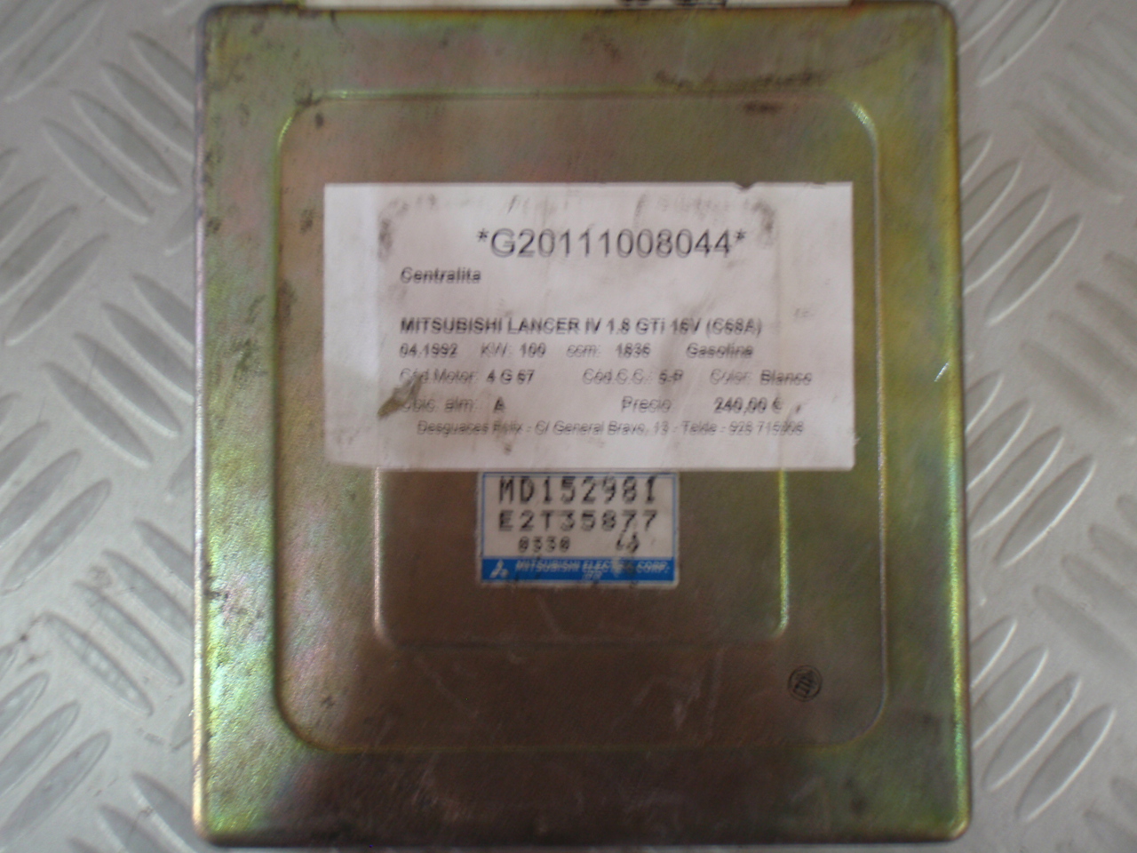 MD152981, ECU Mitsubishi Lancer IV 1.8GTI 100hp, E2T35877